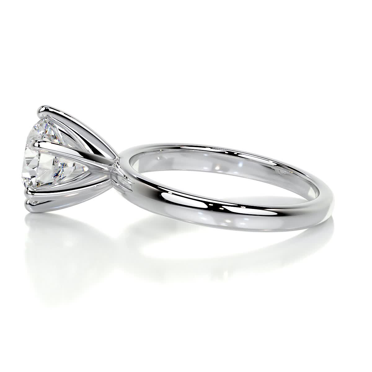 2.0 CT Round Lab Grown Diamond Solitaire Engagement Ring 9