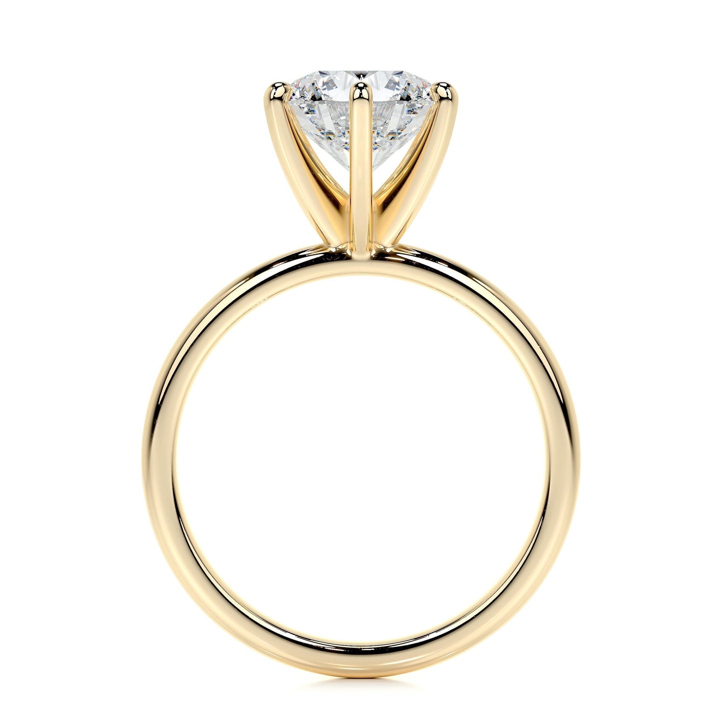 2.0 CT Round Lab Grown Diamond Solitaire Engagement Ring 11