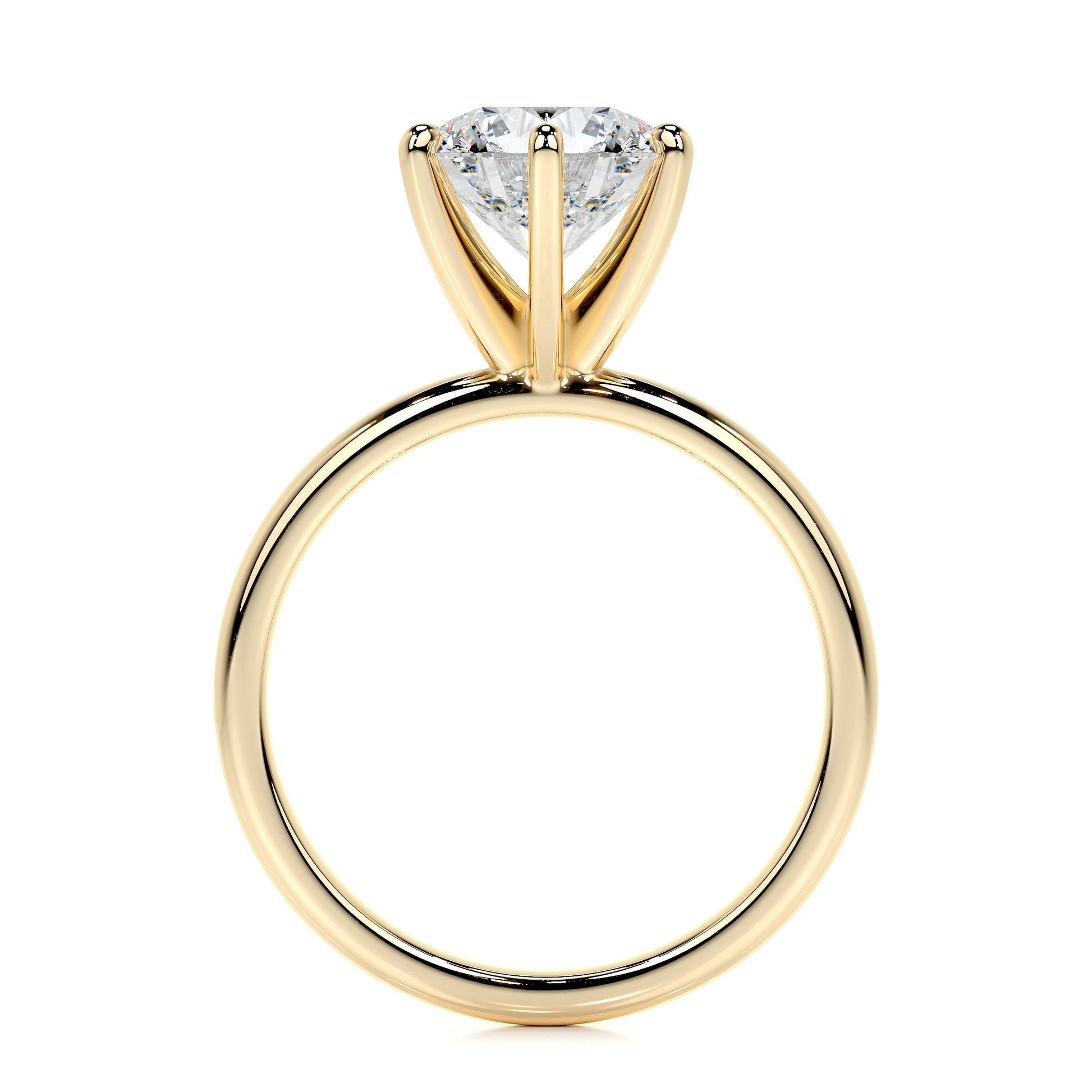 2.0 CT Round Lab Grown Diamond Solitaire Engagement Ring 11