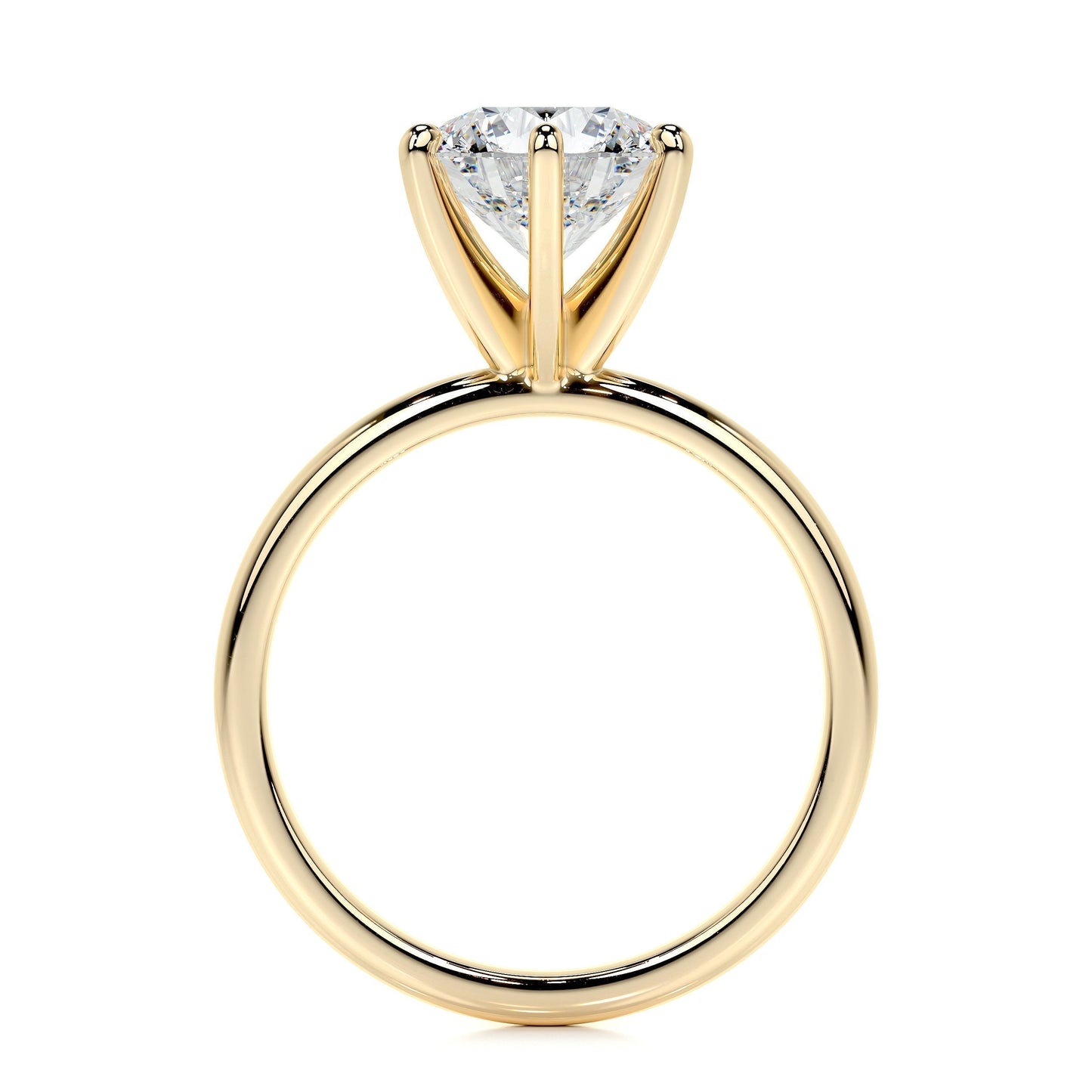 2.0 CT Round Solitaire CVD E/VS2 Diamond Engagement Ring 10