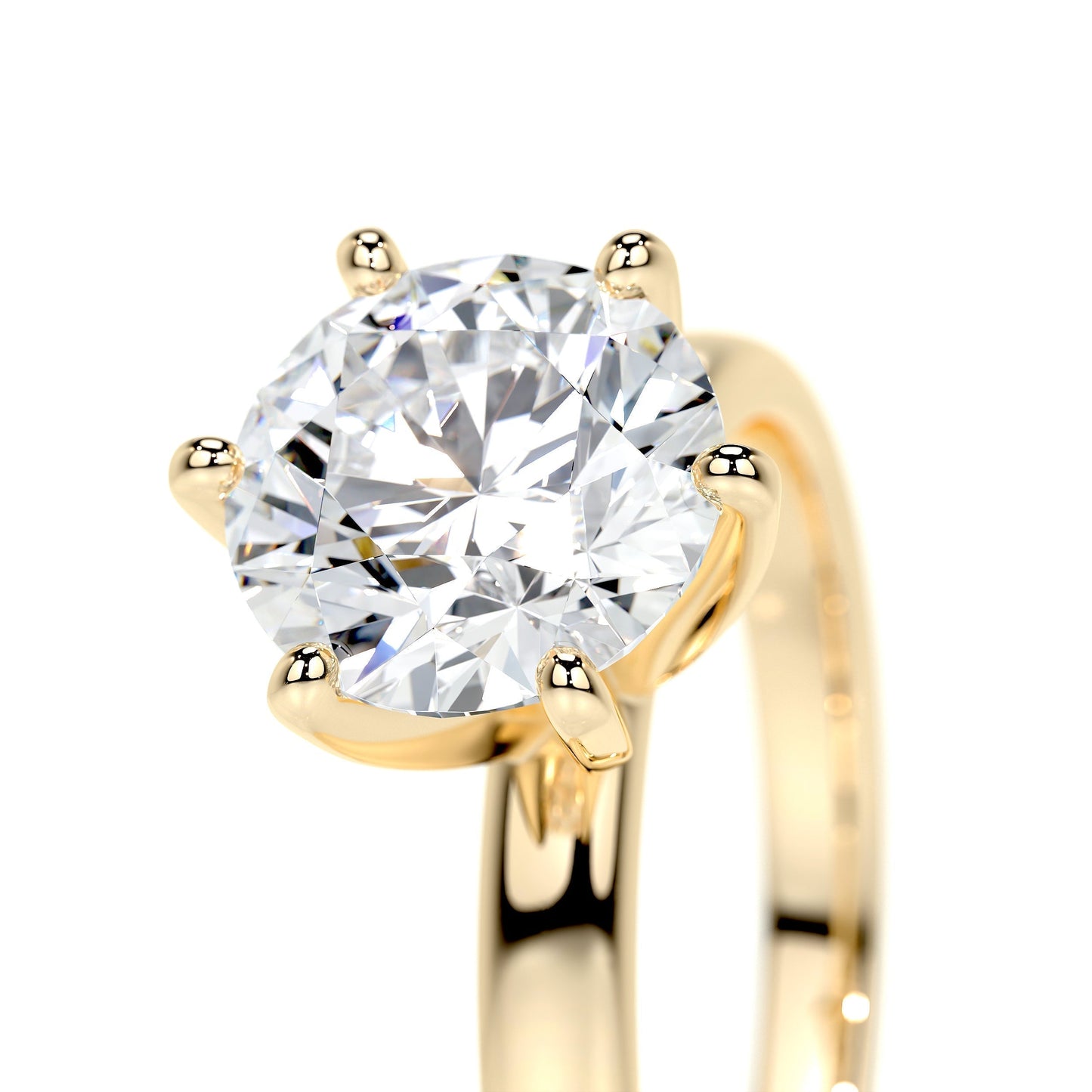 2.0 CT Round Lab Grown Diamond Solitaire Engagement Ring 2