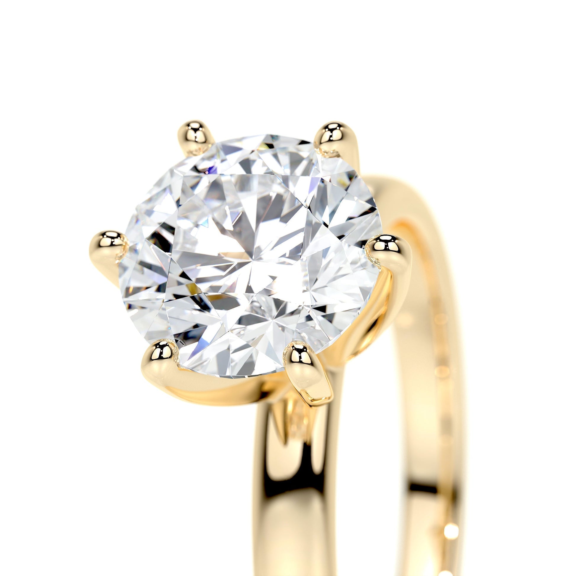 2.0 CT Round Lab Grown Diamond Solitaire Engagement Ring 2