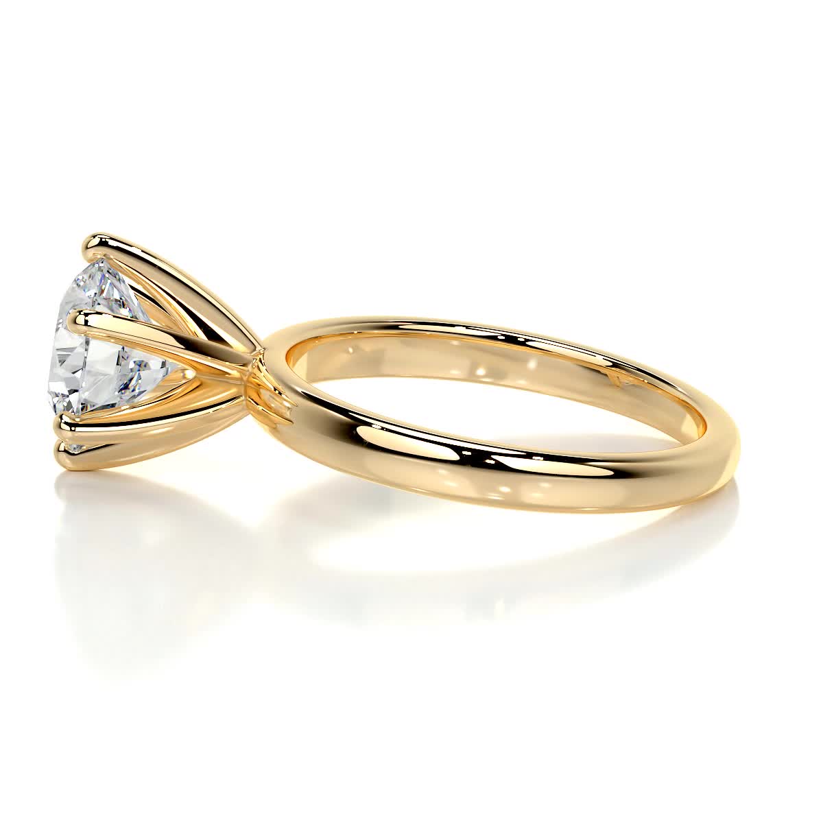 2.0 CT Round Lab Grown Diamond Solitaire Engagement Ring 3