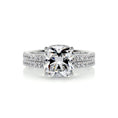 Load image into Gallery viewer, 2.0 CT Cushion Cut Lab Grown Diamond Hidden Halo Bridal Set
