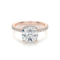 Load image into Gallery viewer, 2.0 CT Cushion Cut Lab Grown Diamond Hidden Halo Engagement Ring
