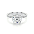 Load image into Gallery viewer, 2.0 CT Cushion Cut Lab Grown Diamond Hidden Halo Engagement Ring
