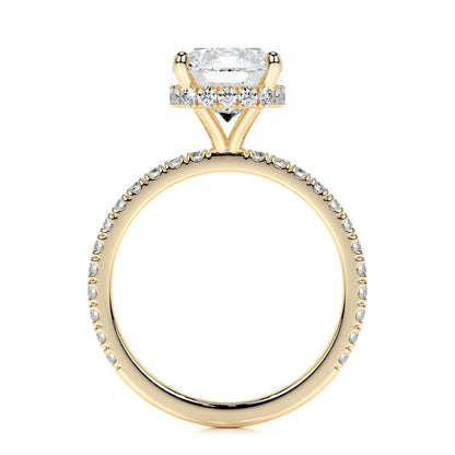 2.0 CT Cushion Hidden Halo CVD E/VS1 Diamond Engagement Ring 10