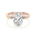 Load image into Gallery viewer, 2.0 CT Oval Lab Grown Diamond Solitaire Engagement Ring
