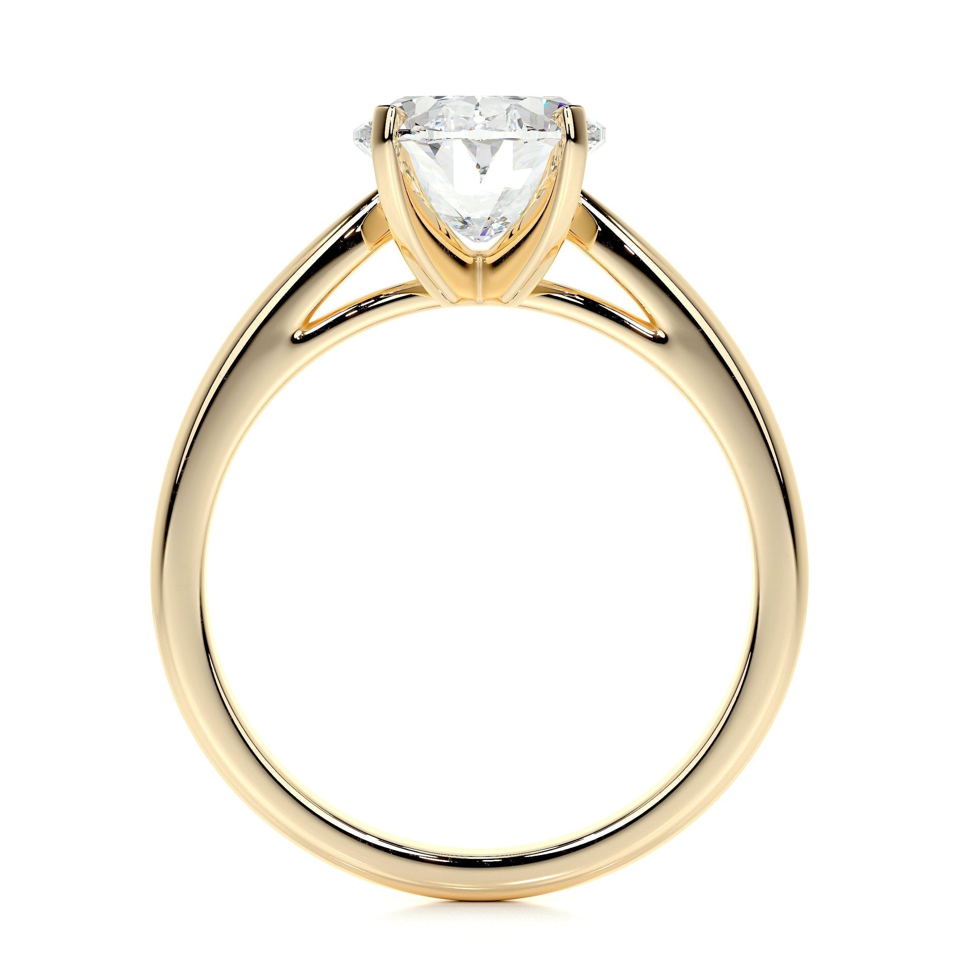2.0 CT Oval Solitaire CVD G/VS2 Diamond Engagement Ring 9