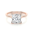 Load image into Gallery viewer, Radiant 3.0 CT Princess Cut Lab Grown Diamond Solitaire Ring
