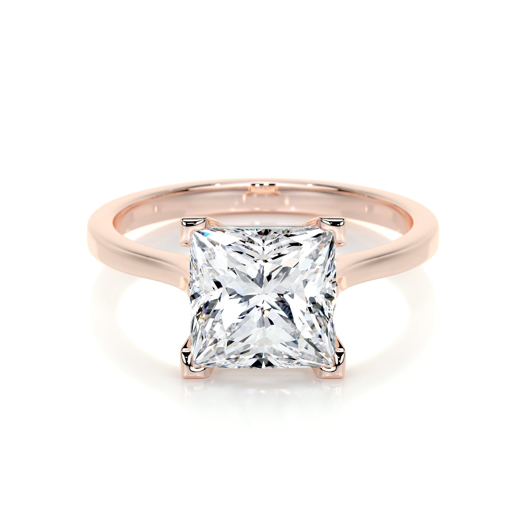 Radiant 3.0 CT Princess Cut Lab Grown Diamond Solitaire Ring