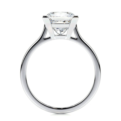 3.0 CT Princess Solitaire CVD F/VS2 Diamond Engagement Ring 6
