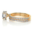 Load image into Gallery viewer, 1.25 CT Round  Lab Grown Diamond  Hidden Halo Bridal Ring Set
