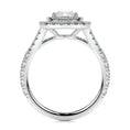 Load image into Gallery viewer, 1.0CT Cushion-Cut Lab Grown Diamond Double Halo Engagement Ring in Gold
