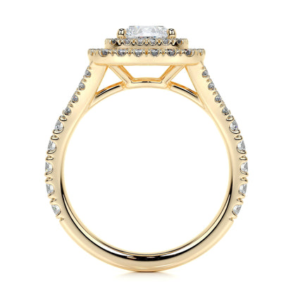 1.0 CT Cushion Double Halo CVD D/VS1 Diamond Engagement Ring 13