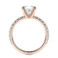 Load image into Gallery viewer, Radiant 1.0 CT Princess-Cut Lab Diamond Pave Engagement Ring
