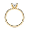 Load image into Gallery viewer, Radiant 1.0 CT Princess-Cut Lab Diamond Pave Engagement Ring
