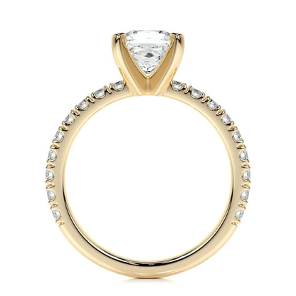 1.0 CT Princess Solitaire CVD D/VS1 Diamond Engagement Ring 11
