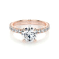 Load image into Gallery viewer, 1.50 CT Round Pave Lab Grown Diamond Elegance Engagement Ring
