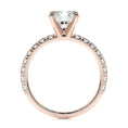 Load image into Gallery viewer, 1.50 CT Round Pave Lab Grown Diamond Elegance Engagement Ring
