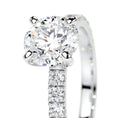 Load image into Gallery viewer, 1.50 CT Round Pave Lab Grown Diamond Elegance Engagement Ring
