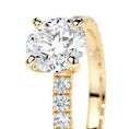 Load image into Gallery viewer, 1.50 CT Round Pave Lab Grown Diamond Elegance Engagement Ring
