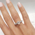 Load image into Gallery viewer, 0.82 CT Oval Lab Grown Diamond Semi Pave  Engagement Ring
