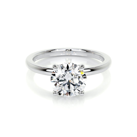 2.0 CT Round Lab Grown Diamond Hidden Halo Splendor Engagement Ring