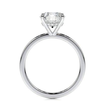 2.0 CT Round Lab Grown Diamond Hidden Halo Splendor Engagement Ring 6