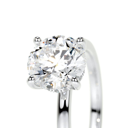 2.0 CT Round Lab Grown Diamond Hidden Halo Splendor Engagement Ring 4