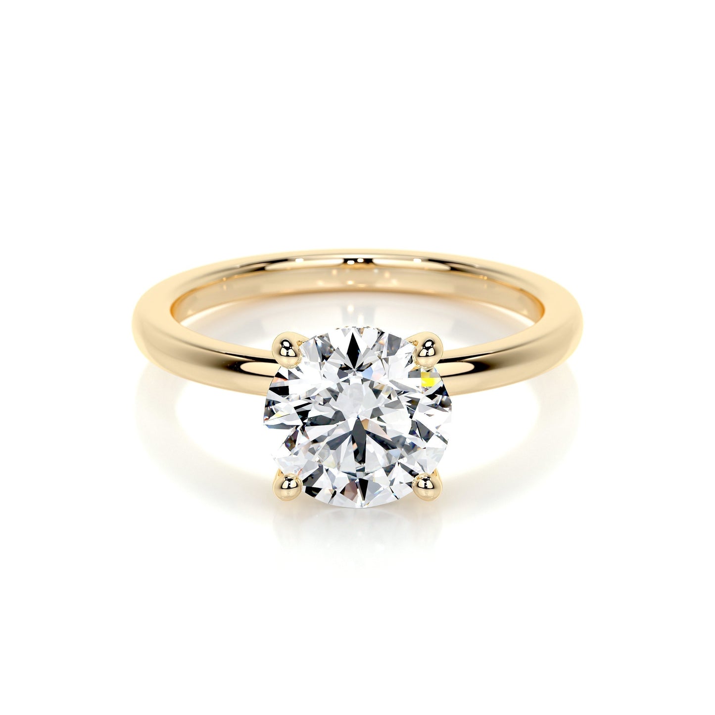 2.0 CT Round Lab Grown Diamond Hidden Halo Splendor Engagement Ring 7