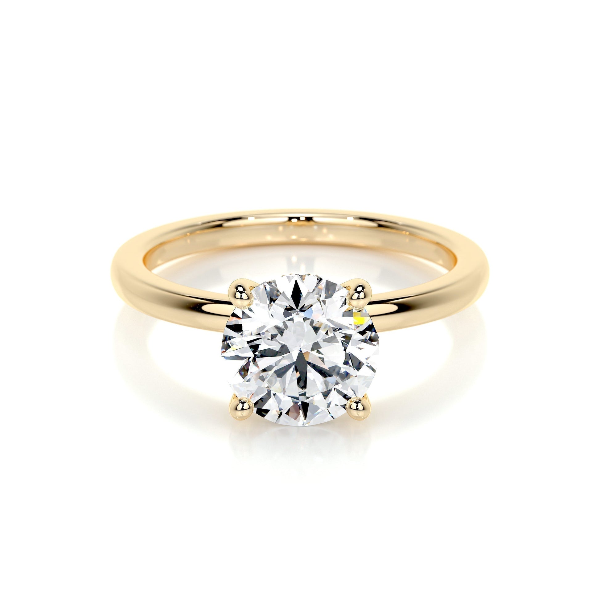 2.0 CT Round Lab Grown Diamond Hidden Halo Splendor Engagement Ring 7