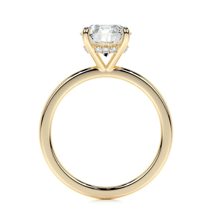 2.0 CT Round Lab Grown Diamond Hidden Halo Splendor Engagement Ring 10