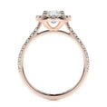 Load image into Gallery viewer, 1.0 CT Oval Lab Grown Diamond Halo  Engagement Ring
