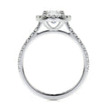 Load image into Gallery viewer, 1.0 CT Oval Lab Grown Diamond Halo  Engagement Ring
