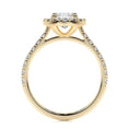 Load image into Gallery viewer, 1.0 CT Oval Lab Grown Diamond Halo  Engagement Ring
