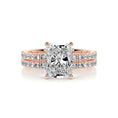 Load image into Gallery viewer, 1.50 CT Radiant Cut Lab Grown Diamond Bridal Ring Set 13
