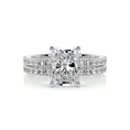 Load image into Gallery viewer, 1.50 CT Radiant Cut Lab Grown Diamond Bridal Ring Set 1
