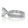 Load image into Gallery viewer, 1.50 CT Radiant Cut Lab Grown Diamond Bridal Ring Set 6
