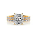 Load image into Gallery viewer, 1.50 CT Radiant Cut Lab Grown Diamond Bridal Ring Set
