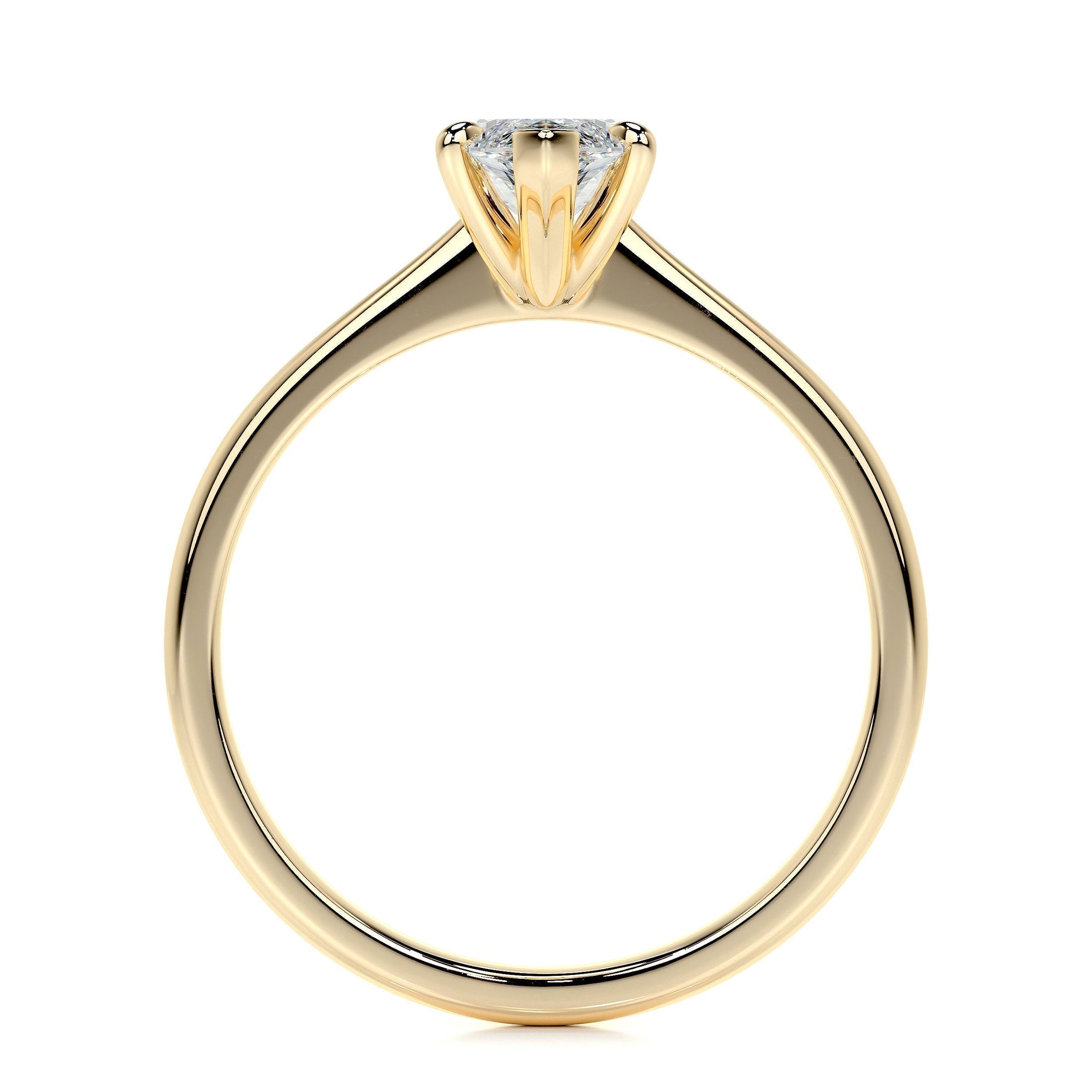 1.0 CT Marquise Lab Grown Diamond Solitaire Engagement Ring in Gold Setting