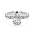 Load image into Gallery viewer, 1.50 CT Pear Lab Grown Diamond Hidden Halo Engagement Ring - Radiant Elegance
