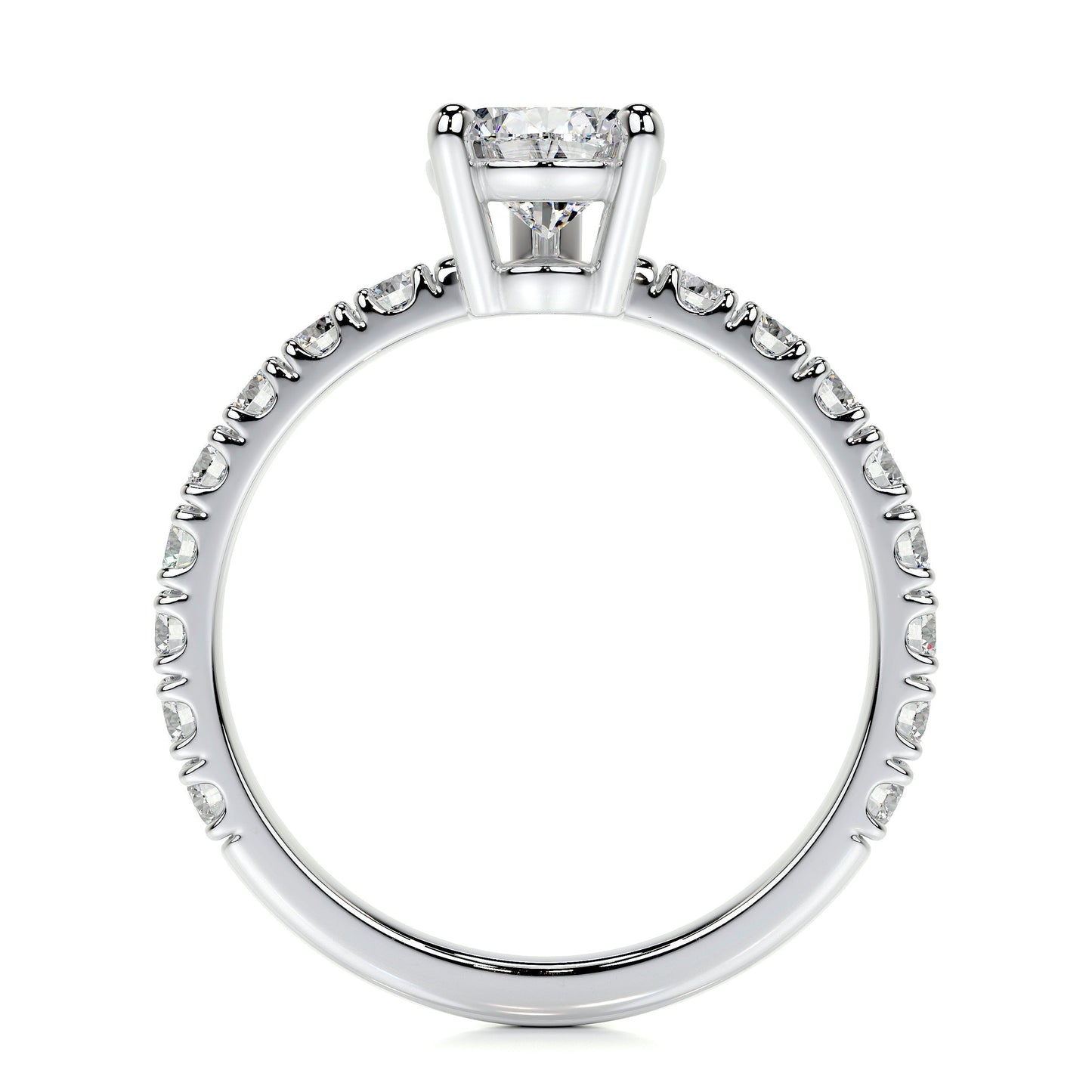 1.50 CT Pear Solitaire CVD E/VS2 Diamond Engagement Ring 18