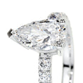 Load image into Gallery viewer, 1.50 CT Pear Cut Lab Grown Diamond Pave Engagement Ring
