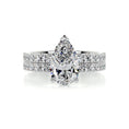 Load image into Gallery viewer, 2.0 CT Pear Shaped Lab Grown Diamond Elegant Bridal Set
