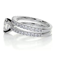 Load image into Gallery viewer, 1.0 CT Oval Lab Grown Diamond Pave  Bridal Ring Set
