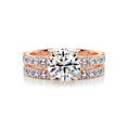 Load image into Gallery viewer, 1.50 CT Round Lab Grown Diamond Solitaire Bridal Ring Duo 13
