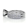 Load image into Gallery viewer, 1.50 CT Round Lab Grown Diamond Solitaire Bridal Ring Duo 6
