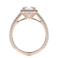 Load image into Gallery viewer, 1.20 CT Princess-Cut Lab Grown Diamond Halo Ring
