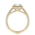 Load image into Gallery viewer, 1.20 CT Princess-Cut Lab Grown Diamond Halo Ring
